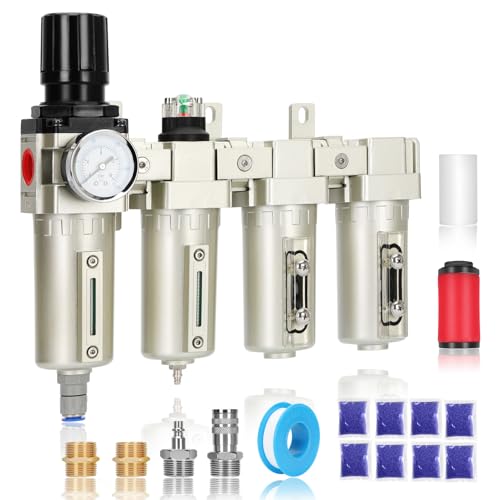 3/4" NPT Air Dryer for Compressor,4 Stage Air Compressor Water Separator