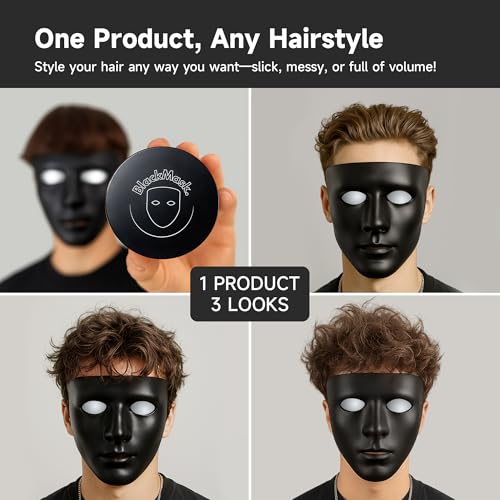 BlackMask Hair Clay for Men (3.52 oz) Matte Finish with Strong Hold, Hair Styling Clay, Adds Texture & Volume - size: 3.5 Count (Pack of 1)