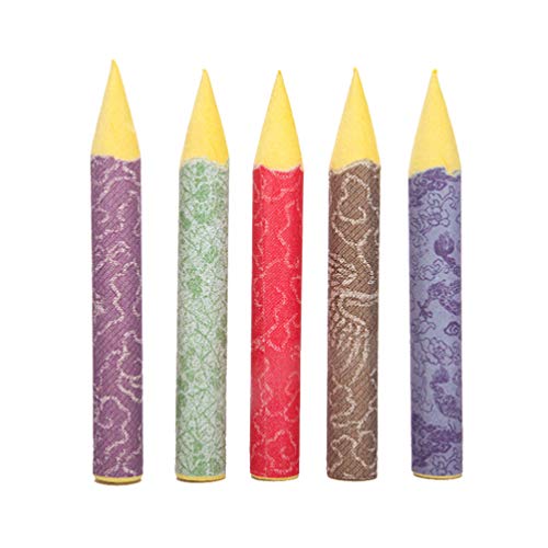 EXCEART 10Pcs Blending Stumps Drawing Tools Rice Paper Colorful Art Blenders Tortillions Stumps Artist Sketch Drawing Tools