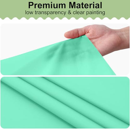 misaya 6 Packs Plastic Table Cloth Mint Green Disposable Tablecloth - color: Mint Green, size: 54" X 108"