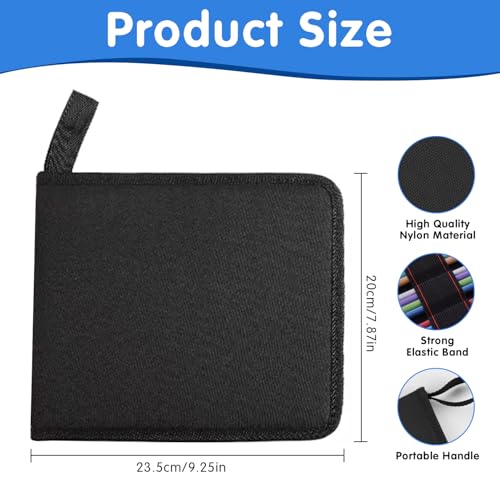 Professional Drawing Set,12 Colored Pencils,12 Graphite Pencils,Eraser,Case - color: Set-Macaron