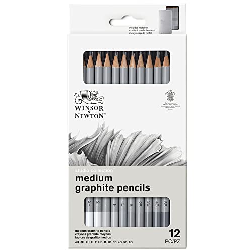 Winsor & Newton Studio Collection, Graphite Pencils, Set of 12 - style: 12 Colors Pencils