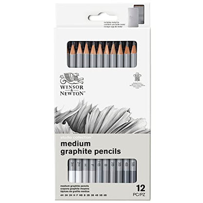 Winsor & Newton Studio Collection, Graphite Pencils, Set of 12 - style: 12 Colors Pencils