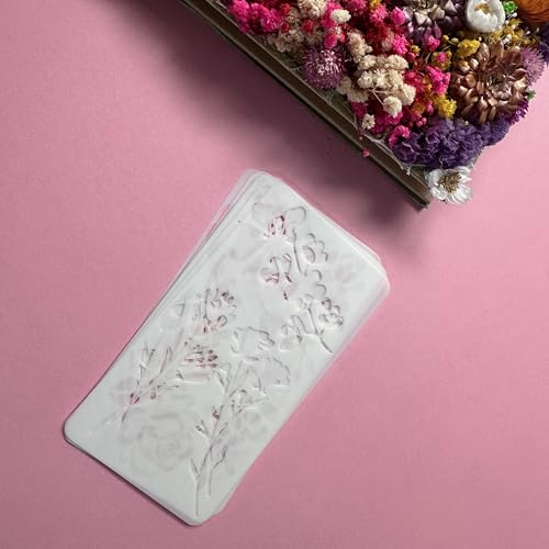 6Pcs Flower Butterfly Plant Stencils, Reusable PET Templates for DIY Crafts & Wood Carving - color: 6 Butterfly