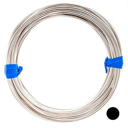 925 Sterling Silver Wire, 14 Gauge, Round, Dead Soft, 1FT by CRAFT WIRE | Sterling Silver Wire for Jewelry Making, Wire Wrapping, Solid 925 Sterling Silver, High Quality Made in USA - size: 14 Gauge, style: 1 Foot