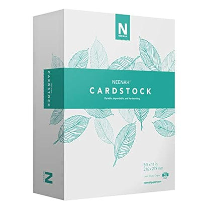 Neenah Vellum Bristol Cardstock, Lightweight, 325 Sheets, 67 lb/147 gsm, 94 Brightness, 8.5" x 11" - MORE SHEETS! (91633) - size: Ream