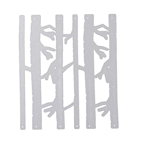 Trees Cutting Dies Handmade DIY Paper Cards Album Decoration Stencils Template Embossing for Card Scrapbooking Craft (Forest) - style: Birch Forest