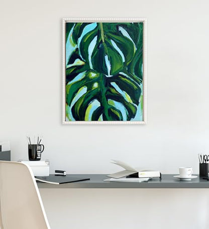 Kate and Laurel Sylvie Blank Framed Canvas Wall Art, 16x20 White Beaded, Modern Empty Canvas for Paint-Your-Own Art, Ready to Paint Premium Canvas Already Framed - color: Sylvie Beaded White
