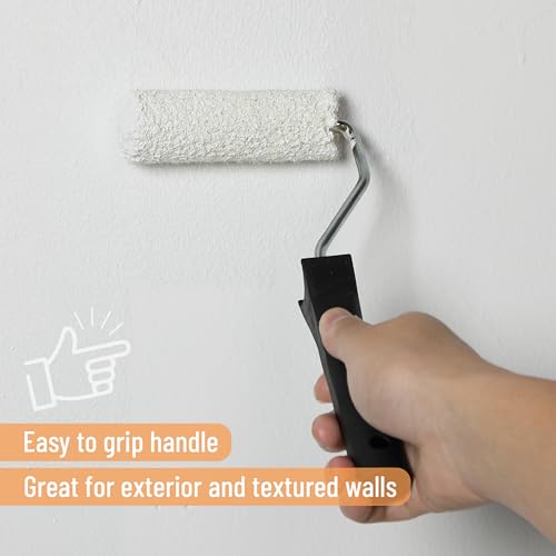 Bates- Paint Rollers, 4 inch Paint Roller with 10 Covers, Cream, Wall Painting Tool - color: Cream, size: 4 inch Paint Roller+10 Covers