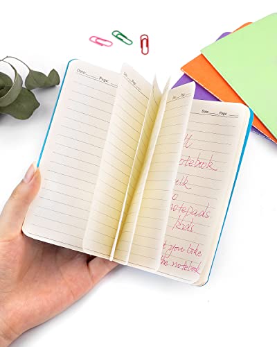Gwybkq Small Lined Notepads Bulk 36 Pack Mini Pocket Notebooks Journal Set | Colorful Cover Notebooks for Kids 3.5 x 5.5 Inches, 30 Sheets/60 Pages - color: 36 Packs Lined&colorful Cover, style: Ruled/Lined