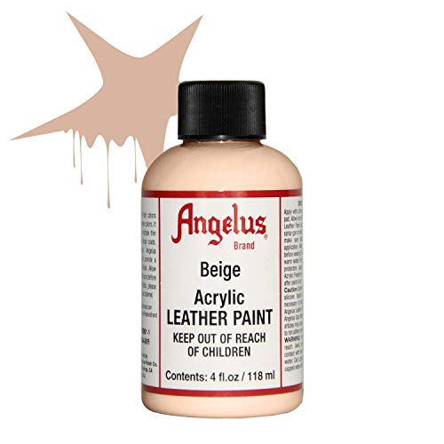 Angelus Acrylic Leather Paint, 4 Fl Oz (Pack of 1), Beige - color: Beige, size: 4 Fl Oz (Pack of 1)