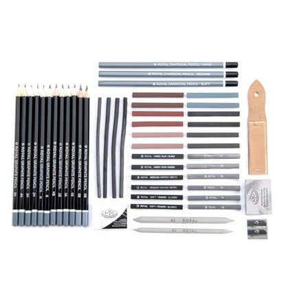 Royal & Langnickel RSET-SKET1600 Premier Sketch Pencil Art Set, 51-Piece