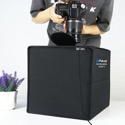 PULUZ Light Box Photography, 12"x12" Professional Dimmable Shooting Tent Kit with CRI >95 White Lighting 120 LEDs Lights + 6 Photo Backdrops for Product Display - size: 12*12 Inch