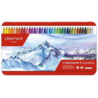 Caran d'Ache Classic Neocolor II Water-Soluble Pastels, 84 Colors (Packaging may vary) - style: 84 Colors