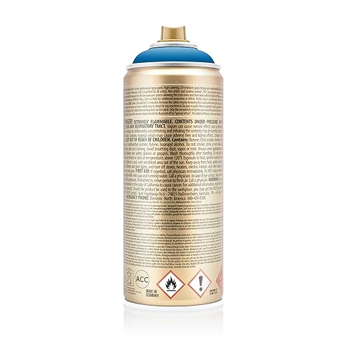 Montana Cans Montana GOLD 400 ml Color, Blue Magic Spray Paint (13.5 Fl Oz) (MXG-G5060) - color: Blue Magic, size: 13.5 Fl Oz (Pack of 1)