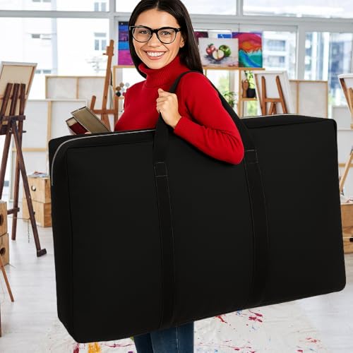 OULIGET Large Size Art Portfolio Bag,24 x 36 inches Light Weight Board Poster Storage Bag,Waterproof Student Carry Transport Bag for Artwork Sketching Drawing - size: 24 x 36 inches