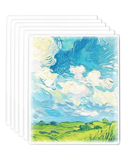 UCEC 6 Pack 5x7in Gel Plates, Reusable Small Plates for Journaling & Crafts - color: Clear-Gel Plate 5×7 (6pcs)