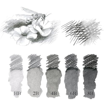 Faber-Castell Graphite Aquarelle Water-Soluble Single Pencil, 8B,Black - style: 8B
