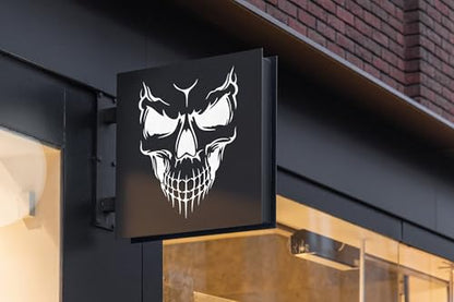 YKW Skull Stencils, 12Pcs Reusable Skeleton Hand Painting Templates, for Wood Walls Chalkboards Rocks DIY Art Projects,Ideal for Crafters, Artists, and Designers - style: Human Skeleton