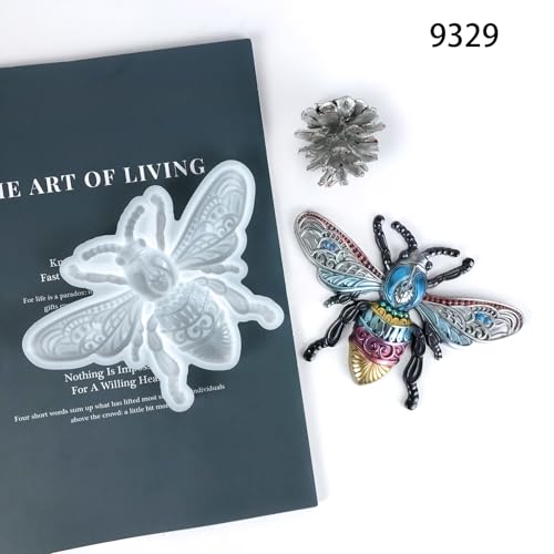 3D Resin Casting Molds Set, Decorative Bee and Butterfly Wall Art Silicone Molds, DIY Craft Making Tools, Epoxy Resin Silicone Mould