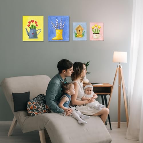 Professional Stretched Canvas for Painting with 8x10 inch, 5x7 inch (10 of Each), 20 Packs Blank Canvases Art Supplies for Acrylic, Oil, Pouring,100% Cotton, Primed, 5/8 Inch Profile - size: 20 Pack Mixed - 8×10IN 5×7IN