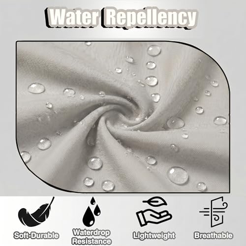 TOSHE Waist Apron 3 Pockets Waterdrop Resistant Cotton Server,Chef,Waitress - color: Gray