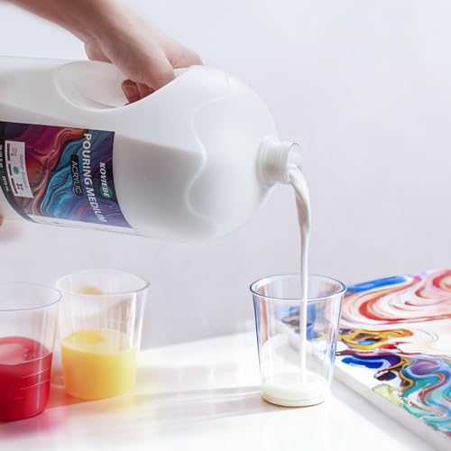 70 fl oz (2070 mL) Acrylic Pouring Medium | Improves Flow and Consistency for Fluid Art - size: 72.9 Fl Oz (Pack of 1)