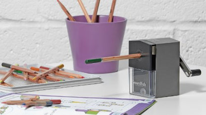 Swordfish 40100 Ikon Desktop Manual Pencil Sharpener, 8 mm