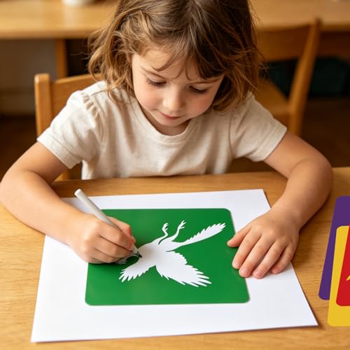 CUTHOLLOW 25PCS Dinosaurs and Volcanoes Painting Shape Stencils Sets - 8 Inch Reusable&Washable Drawing Template, Different Primary Themed Sidewalk Chalk Art Stencils Kit for Craft Room Wall Paper - style: Dinosaurs And Volcanoes