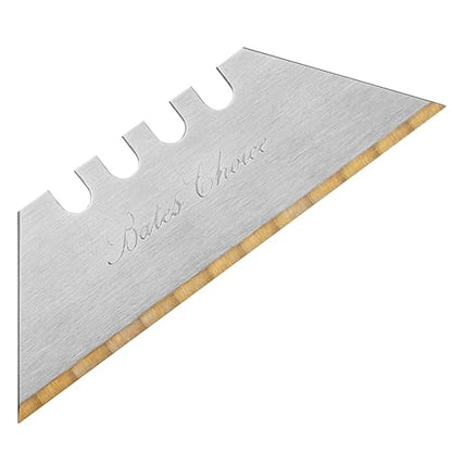 Bates Utility Knife Blades, 40 Pack, Titanium Edge, Box Cutter Blades Refills - color: Silver With Titanium Edge, size: 40 Pack