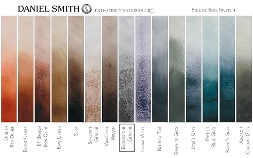 Daniel Smith Extra Fine Watercolor Paint, 5ml Tube, Bloodstone Genuine, 284610193, 0.17 Fl Oz (Pack of 1) - color: Bloodstone Genuine