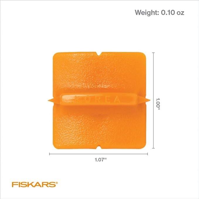 Fiskars Trimmer Replacement Blades, Precision-Ground Steel for Clean Cuts, Refill Carriage for 9" & 12" Personal Trimmers, Two Pack, Orange - size: 2-Pack, style: Style G