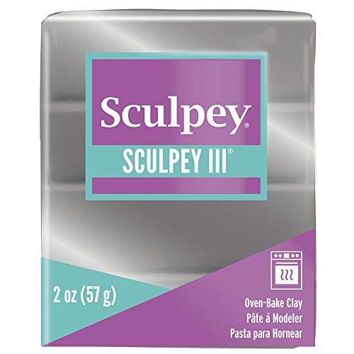 Sculpey S302 1130 Art Clay III, Silver - color: Silver