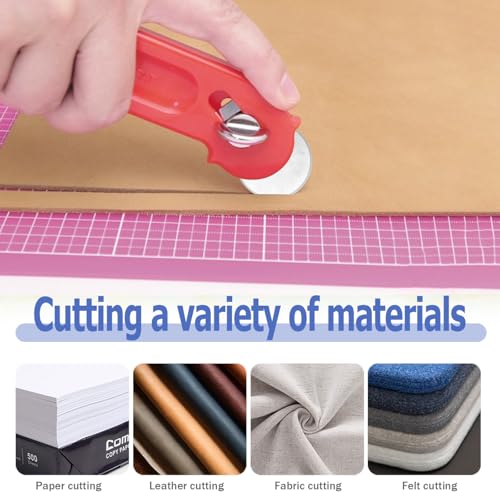 Mesee 10 Pieces Rotary Cutter Blade Set 28mm Rotary Blades Replacement Refill Round Cutting Blades Quilting Tool Accessory for Scrapbooking Sewing Fabric Paper Arts Crafts