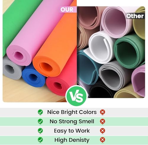 Do²ping Green Eva Foam Sheets Roll, 3mm EVA Craft Foam 49''x13.5'' High Density 86kg/m3 for Halloween Cosplay DIY - color: Green, size: Thickness 3mm