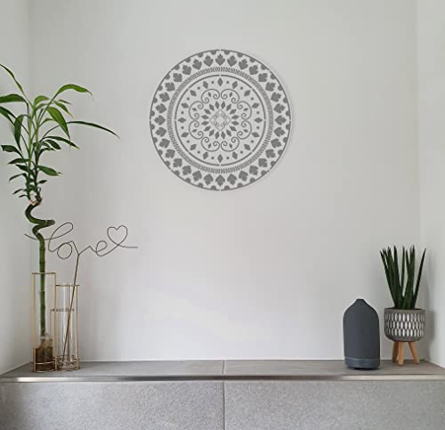 Large Mandala Stencils for Painting, 6 Unique Designs, 12" X 12" Reusable Mandala Stencil Templates for Home Decor, Large Stencils for Painting Wall