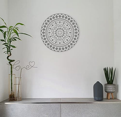 Large Mandala Stencils for Painting, 6 Unique Designs, 12" X 12" Reusable Mandala Stencil Templates for Home Decor, Large Stencils for Painting Wall