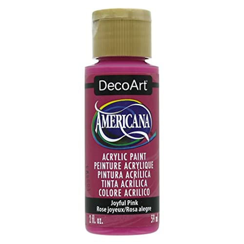 Americana Acrylic Paint 2oz-Joyful Pink -DA-395 - color: Joyful Pink, size: 2 Fl Oz (Pack of 1)