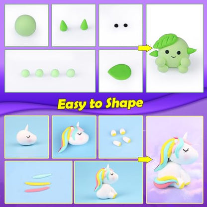 ESSENSON Air Dry Clay 104 Colors, Modeling Clay for Kids - color: 104 Colors