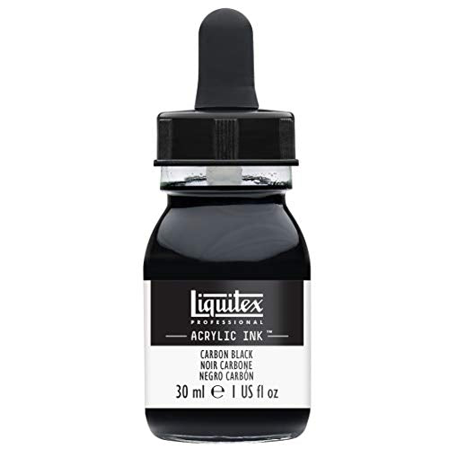Liquitex Professional Acrylic Ink, 1-oz Jar, Carbon Black - color: Carbon Black, style: 1-oz Jar