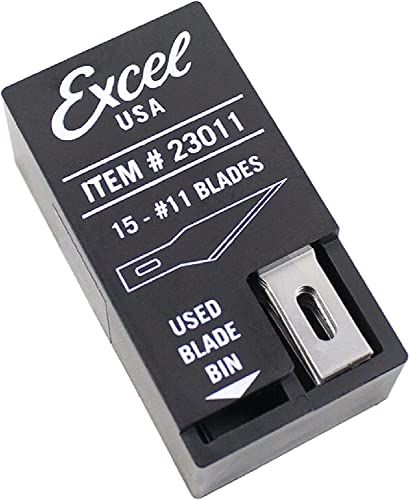 Excel Blades #11 15-Pack Craft Knife Replacement Blades With Dispenser
