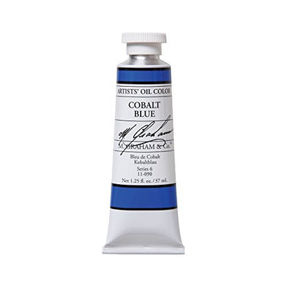 M. Graham Artist Oil Paint Cobalt Blue 1.25oz/37ml Tube - color: Cobalt Blue, size: 1.25 Fl Oz (Pack of 1)