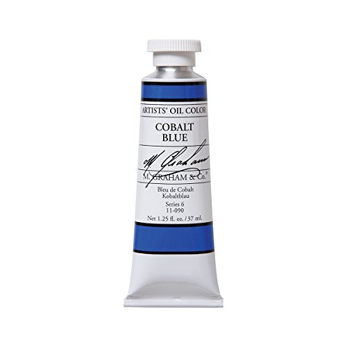 M. Graham Artist Oil Paint Cobalt Blue 1.25oz/37ml Tube - color: Cobalt Blue, size: 1.25 Fl Oz (Pack of 1)