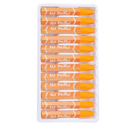 PATIKIL Amber Oil Pastels, 24Pcs Soft Oil Crayons Vibrant and Creamy Pastels Stick Art Supplies for Art Painting Drawing Blending Graffiti for Artists Beginners - color: Amber