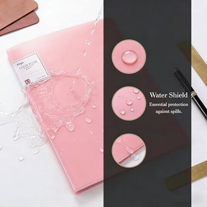 Huacan A3 Diamond Art Storage Book 30 Pages 60 Views Portfolio Presentations Folder Diamond Art Accessories - color: Pink