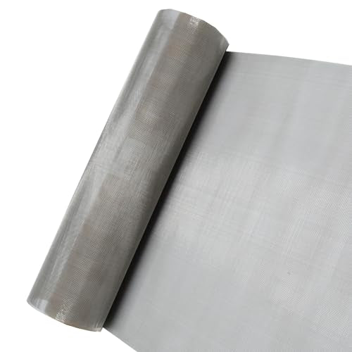 304 Stainless Steel Mesh Screen 15.7" x 47.2", 30 Mesh 0.6mm Hole | 0.25mm Sturdy Wire Metal Mesh Sheet, Easy to Cut, Rustproof & Heat-Resisting, for Window Screen, Vent, Cage, Filter, DIY - size: 40 x 120 cm, style: 30Mesh x 0.25mm