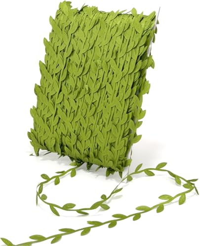 273FT Artificial Leaf Ribbon, Vines Leaves String Trim Botanical Greenery - for Baby Shower, Spring Wedding, Jungle Wild Home Party Decor, Balloon Garland, Wreaths & DIY Craft