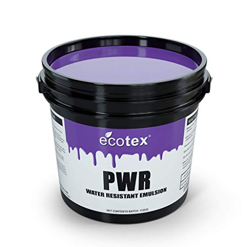 Ecotex® PWR Screen Printing Emulsion - Plastisol & Water Based Ink, 1 Pt | Premixed And Pre-Sensitized, Water Resistant Formula - Works With LED, DIY Halogen, Or UV Exposure Units - 1 Pint - size: 16 Fl Oz (Pack of 1)