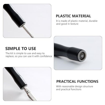 Tofficu 36Pcs Dip Pen Holder Black Set Comic Nib Holder for Manga Ink Pen Drawing Dip Calligraphy for Fine Line Writing Easy-Replace Penholder for Art Supplies - color: Blackx3pcs