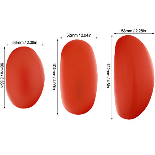 WILLBOND 6 Pcs Soft Pottery Rubber Rib for Clay Ceramic Ribs Tool for Smooth Finishing Sculpting and Removing Finger Marks, 3 Different Sizes